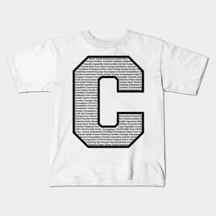 C Black Kids T-Shirt